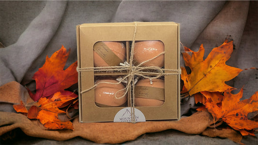 Pumpkin Cheesecake Bath Bombs