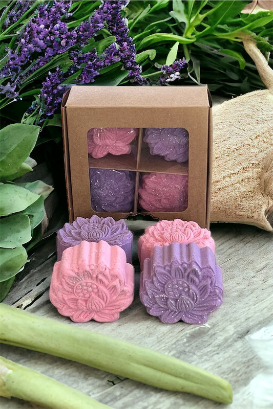 Lavender Sage and Dragon Fruit Hibiscus Shower Steamer Gift Set