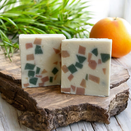 Bamboo and White Grapefruit Terrazzo Soap Bar